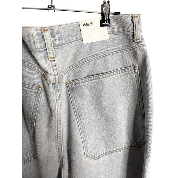 NWT Agolde Nolan Jean in Balloon Size 31 Wide Leg Light Wash - Picture 7 of 11